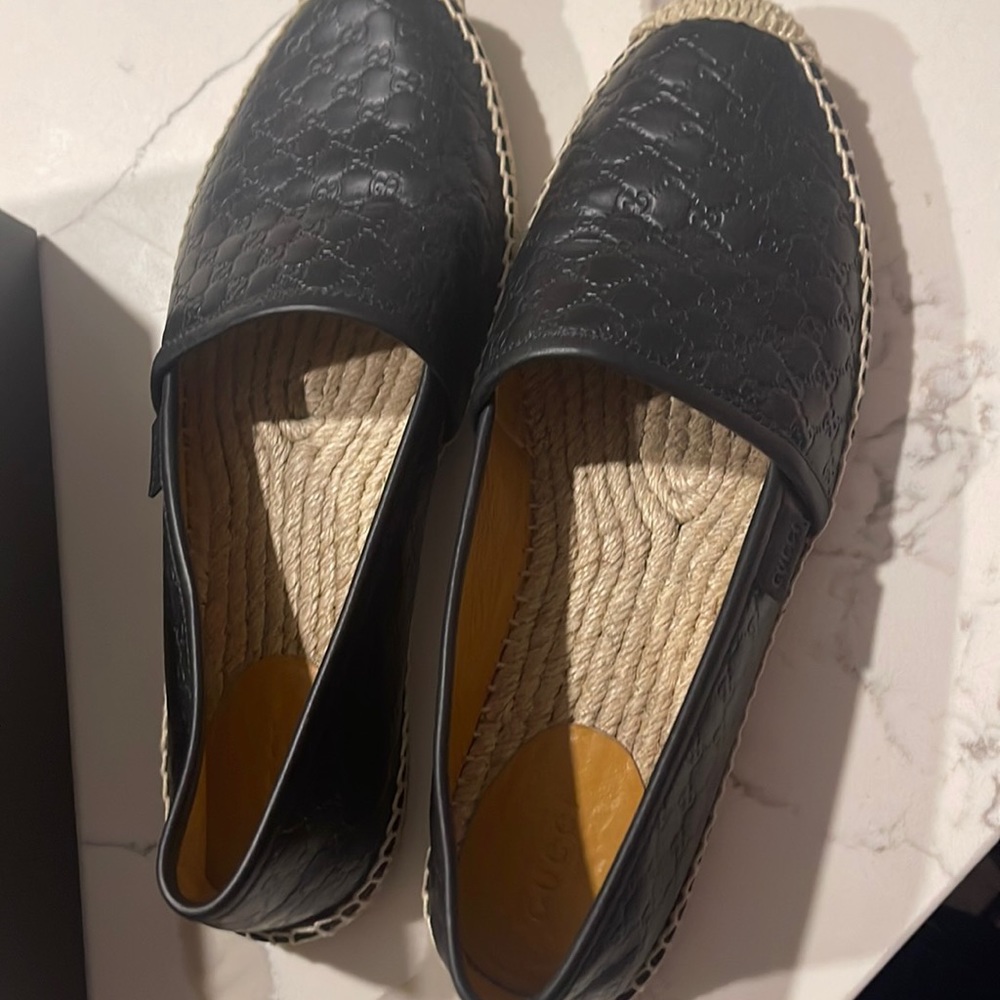 Black gucci espadrille